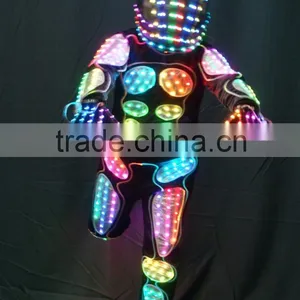 Wireless DMX512 Tron Dance Performance LED Costume Suit thumbnail-1