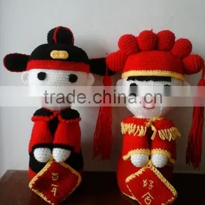 Newish Design of Crochet Groom/bride Toys. thumbnail-1