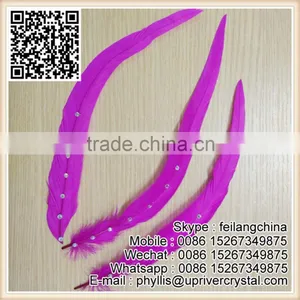 Wholesale Cheap Diamond Rooster Tail Feather For Top Selling thumbnail-2