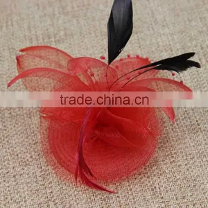 Wholesale Bridal Wedding Party Flower Fascinator Pin Hair Brooch Headband Women thumbnail-3