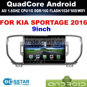 9" Quad Core Android CAR GPS Radio For KIA Sportage R 2016 Kx-5 With Wifi,DVR,rear View Camera,mirror Link, thumbnail-1