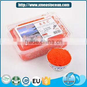 Best Red Seasoned Capelin Roe Healthy Sushi Top Frozen Masago thumbnail-1