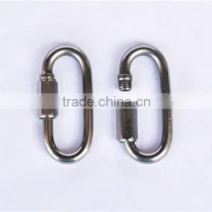 18KN Outdoor Safety Buckle Clasp O-Shape Stainless Steel Screw Gate Climbing Button Carabiner Camping Hiking Safety Hook Gear thumbnail-2