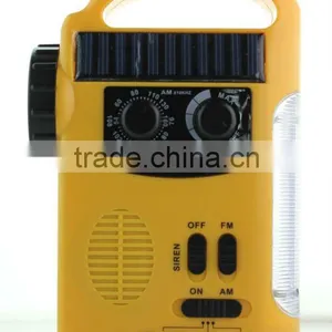 Dynamo, Solar & Battery Powered Multifunction Lantern With AM/FM Radio for Emergency thumbnail-1