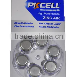PKCELL A10 A312 A675 A13 Hearing Aid Battery 1.4v Zinc Air Button Cell Battery thumbnail-2