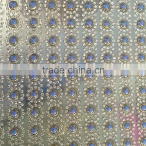 Ceramic Pearl With Stone Designed 24x40cm Back Glue Decorative Sheet for Shoes thumbnail-1
