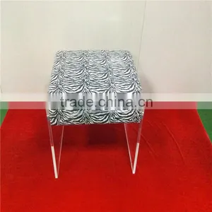 Acrylic Bar Stool Chairs Set Back thumbnail-2