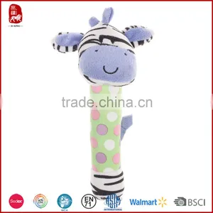 Cute Baby Toys for Promotion Gifts Soft Plush Stuffed Animal Design Baby Rattle Baby Toy thumbnail-1