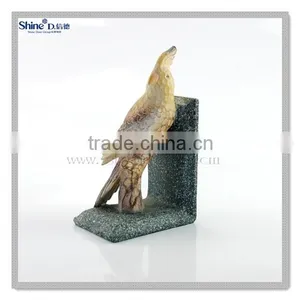Mini Cute Parrot Grianite Bookends Children Unique Reading Book Holder thumbnail-4