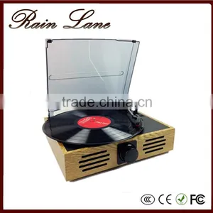 Rain Lane Retro Turntable Vinyl Player With USB Turntable thumbnail-1