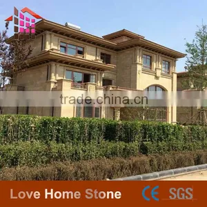 Cheap China Factory Supplier Beige Sandstone Slabs for Outdoor Wall thumbnail-6