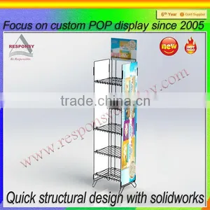 Supermarket Used Custom-made Stand Baby Diapers Display Shelf thumbnail-3