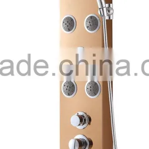 FICO New 304# Stainless Steel Shower Panel FS-2210(Gold) thumbnail-1