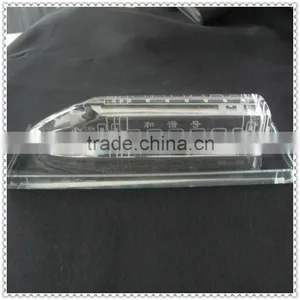 Popular Laser Crysta Train Model For Table Decoration thumbnail-1