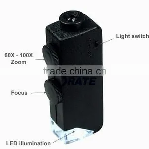 BIJIA MG10081-1A Optical Electron Fiber Microscope Mini 200x LED Microscope for Checking thumbnail-3