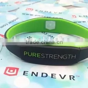 Charm Pure Strength Silicone Rubber Power Bracelet thumbnail-6