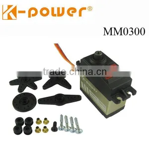 K-power MM0300 rc Standard 3kg Plastic Gears Analog Servo for RC Boat RC Airplane thumbnail-1