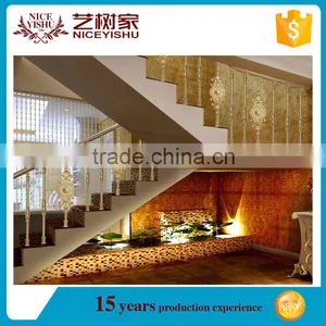 Ornamental Wrought Iron Stair Railing / Decorative Wrought Iron Handrails Supplier thumbnail-6