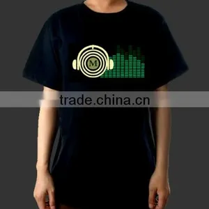 Sound Activated Flashing EL T-shirt thumbnail-1