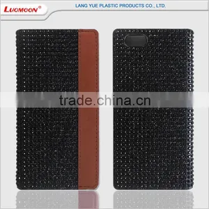 Contrast Color Diamond Studded Cell Phone Bumper and Cover Case for Huawei p8 Lite thumbnail-3