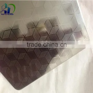 Clear/Colored Tempered Figured/Pattern Glass (Ocean, Diamond, Flora, Karatachi, Millennium, Mistlite, Nashiji e thumbnail-3