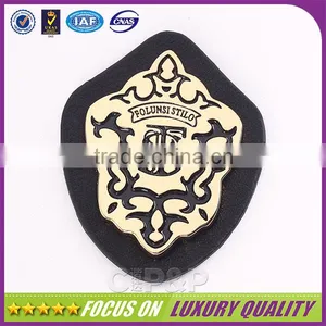 Guangzhou Black Leather Covered Garment Label thumbnail-3
