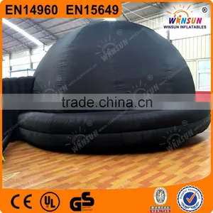 Certified by US or CE Black 5m Diameter Inflatable Planetarium Tent Used Outdoor Inflatable Tent for Kids thumbnail-5