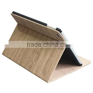 Wood Grain Leather Cases for Apple IPad Air 2 Stand Tablet Case thumbnail-1