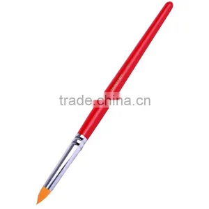Hot Sale Paintbrush Mini Sable Hair Travel Artist Paint Brush Set Red Handle Drawing Brush Round Artist For Acrylic Oil Painting thumbnail-2