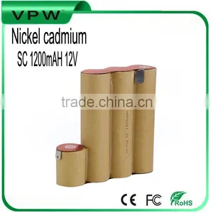 Rechargeable 1200mah 12v sc ni Cad Battery Pack for Cordless Power Tool thumbnail-1