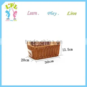 Custom High Quality Durable pp Synthetic Storage Wicker Basket Wicker Fruit Basket thumbnail-4