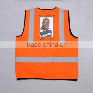 Leader Reflective Vest With Logo Custom For Election Campaign thumbnail-5