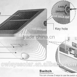Solar LED Infrared Sensor Light /plastic Solar Led Infrared Lights for Crafts/100 Detection Angle Solar Sensor thumbnail-3