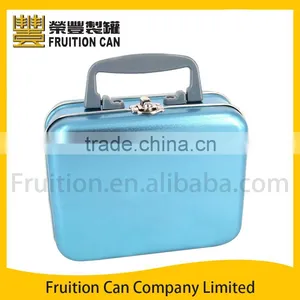 Small Suitcase Lunch Box Tin Container thumbnail-1