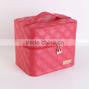 Chinese Factories Wholesale Custom Luxurious Leather Cosmetic Box, Multi-function Eye Shadow Box thumbnail-1