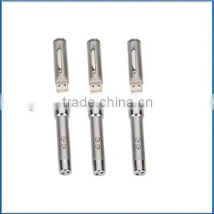Promotional Gift Cheap Promo USB Flash Drive Twist Ball Pen With Laser Pointer and LED Light thumbnail-4