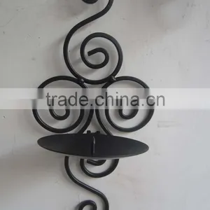 Wrought Iron Wall Candle Holder thumbnail-1