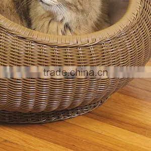 Luxury Cat Product Wholesale Wicker Hand Woven House for Cats thumbnail-4