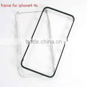 LCD Touch Screen Front Frame With 3M Glue Middle Bezel Bracket For IPhone4/4S Repair Refurish Replacement thumbnail-1