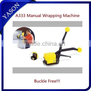 A333 Manual Steel Buckle Free Strapping Tool Wrapping Machine For Small Box thumbnail-1