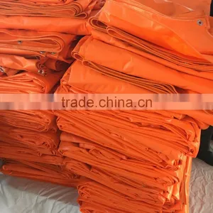 Fire Resistant Pvc Tarpaulin, Orange Color Tarpaulin, UV Treated Tarpaulin thumbnail-1