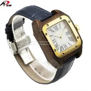 Customized Men Brand Your Own Watches Wood Watch With Stainless Steel thumbnail-2