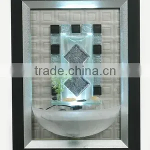 Wall-mounted Water Fountain With Led Light for Home Decoration thumbnail-3