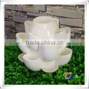 Popular Fiberglass Resin Strawberry Vertical Gardening Tower Pots thumbnail-2