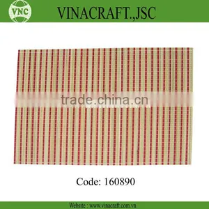 Handmade Rectangular Bamboo Table Mats for Restaurant thumbnail-1