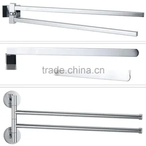 Stainless Steel 304 Wall Mounted Bathroom Towel Rack With 3 Remove Bars thumbnail-4