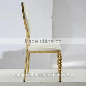 Mid Century Modern Design Stainless Steel Chair Stainless Steel Banquet Chair thumbnail-3