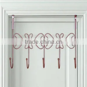 PN Decorative Over the Door 5 Hook Rack Organizer / Hanger Clothes at Office/Home Metal Hooks for Clothes Hanger thumbnail-3