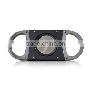 Stainless Steel Cigar Cutter, Blade Metal Silver Scissor Pocket Size Cigar Knife thumbnail-2
