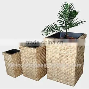 2012 Square Flower Planters/ Home Basket Set of 3 Pcs thumbnail-1